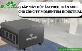 Lắp Máy Hút Ẩm Treo Trần Kosmen KM-480DS Cho Công Ty Tại Quận 7, TPHCM
