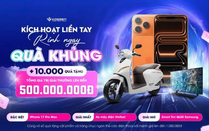 Mua Kosmen Chính Hãng - Rinh ngay IPHONE 17, Vinfast!