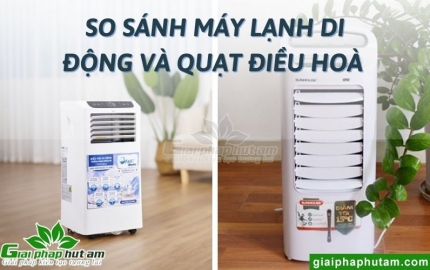 so sánh máy lạnh di động và quạt điều hoà