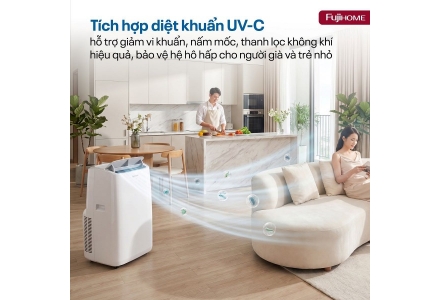 Máy điều hòa di động thông minh Fujihome PAC12N thế hệ mới (12.000BTU-1.5HP)