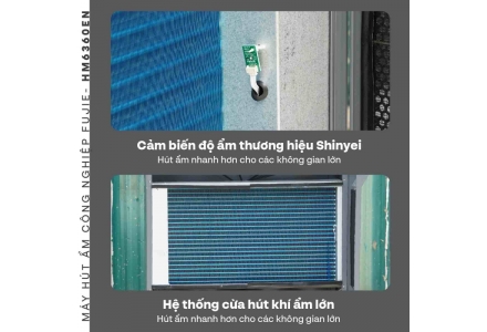 Máy hút ẩm công nghiệp FujiE HM-6360EN 3 Pha Mới