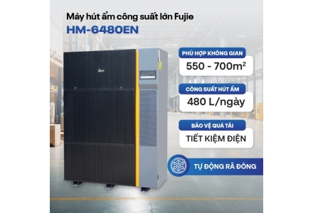 Máy hút ẩm công nghiệp FujiE HM-6480EN 3 Pha Mới