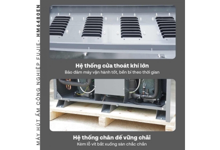 Máy hút ẩm công nghiệp FujiE HM-6480EN 3 Pha Mới