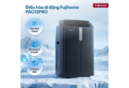 Điều hòa di động Fujihome PAC12Pro 12000BTU -1.5HP, Inverter