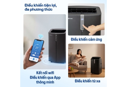 Điều hòa di động Fujihome PAC12Pro 12000BTU -1.5HP, Inverter