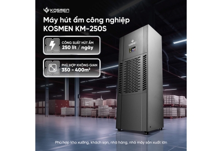 Máy hút ẩm công nghiệp Kosmen KM-250S (250 Lít/24h)