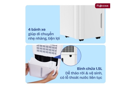 Máy Hút Ẩm Dân Dụng Fujihome DH10NEW