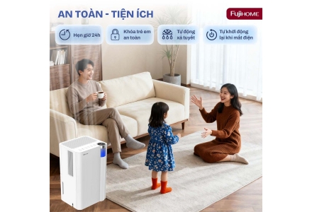 Máy Hút Ẩm Dân Dụng Fujihome DH10NEW
