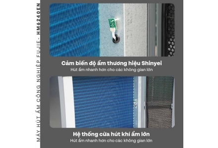 Máy hút ẩm công nghiệp FujiE HM-6240EN 3 Pha Mới