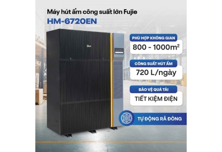 Máy hút ẩm công nghiệp FujiE HM-6720EN 3 Pha Mới