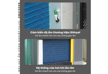 Máy hút ẩm công nghiệp FujiE HM-6720EN 3 Pha Mới