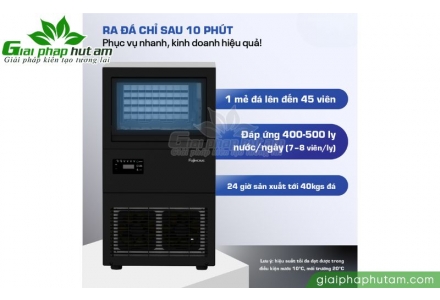 Máy làm đá thương mại kèm lọc nước UF Fujihome IM45C