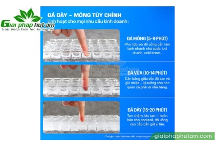 Máy làm đá thương mại kèm lọc nước UF Fujihome IM45C