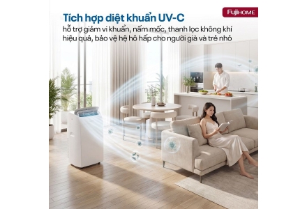 Máy điều hòa di động thông minh Fujihome PAC14N thế hệ mới (14.000BTU-1.6HP)