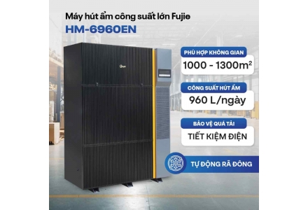 Máy hút ẩm công nghiệp FujiE HM-6960EN 3 Pha Mới