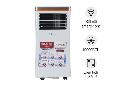 Máy điều hòa di động thông minh Fujihome PAC10 (10.000BTU-1.1HP)