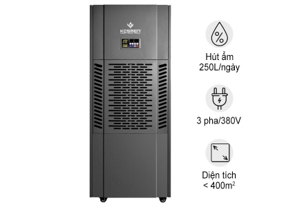 Máy hút ẩm công nghiệp Kosmen KM-250S (250 Lít/24h)