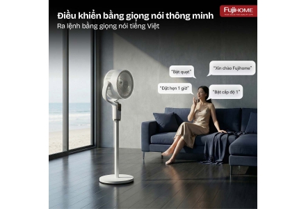 video review Quạt tuần hoàn không khí Fujihome CFR04-VOICE