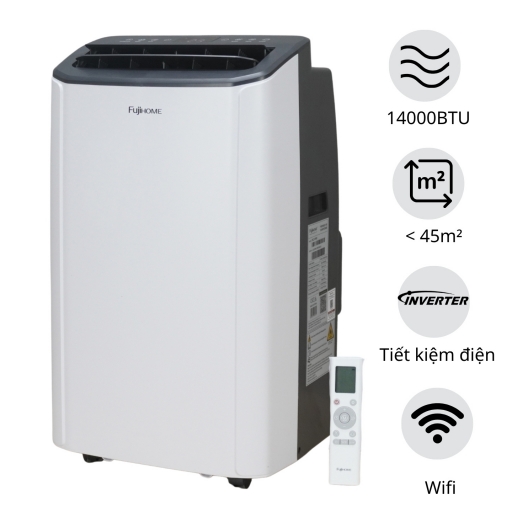 Điều hòa di động Fujihome PAC14Pro 14000BTU - 1.6HP , Inverter
