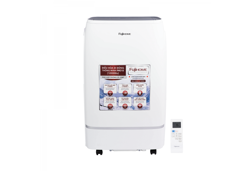Máy điều hòa di động thông minh Fujihome PAC12 (12.000BTU-1.5HP)