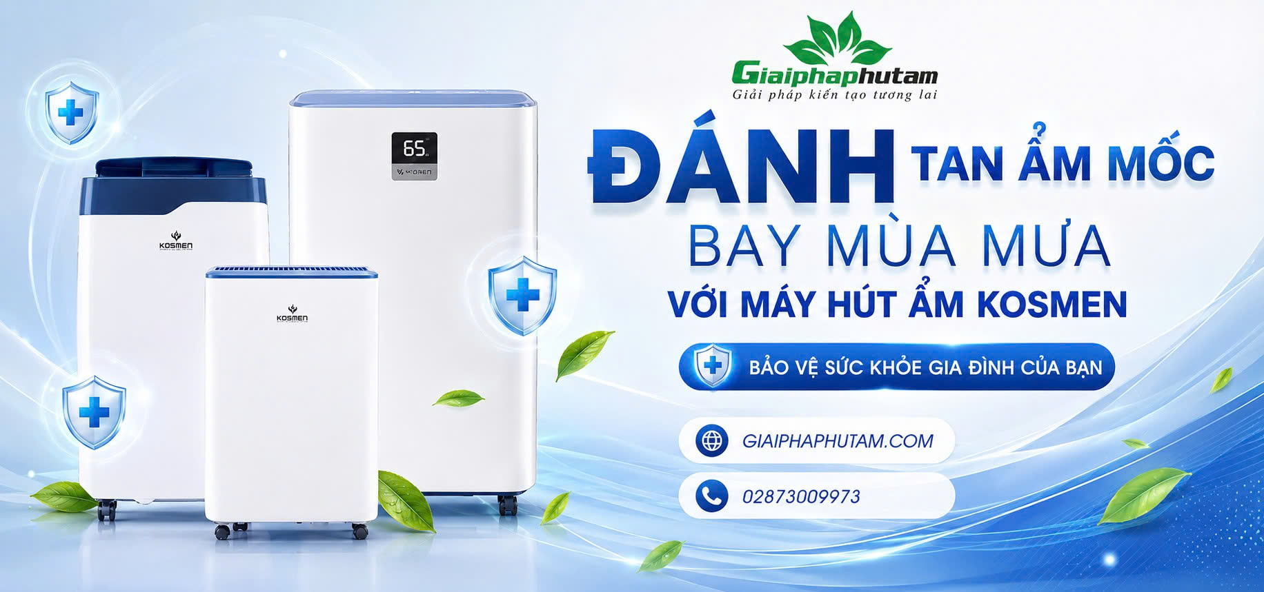 Máy hút ẩm Bigmart - giải pháp hút ẩm mùa mưa nồm