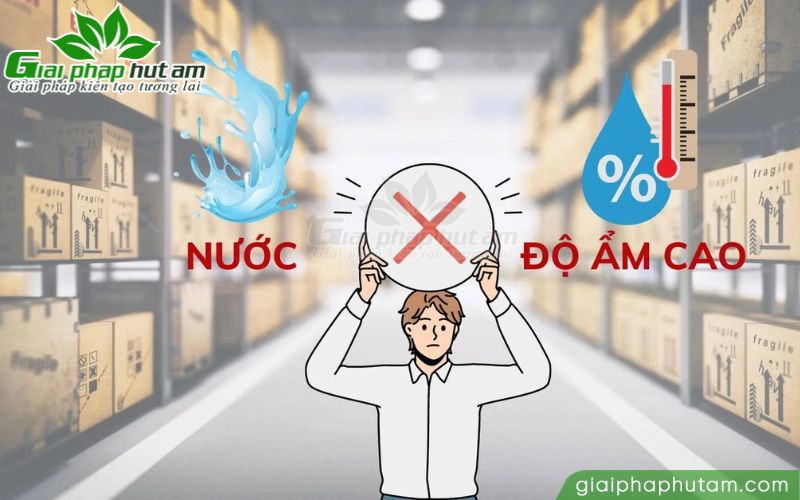 độ ẩm tăng cao gây ảnh hưởng đến sản xuất và bảo quản bìa carton