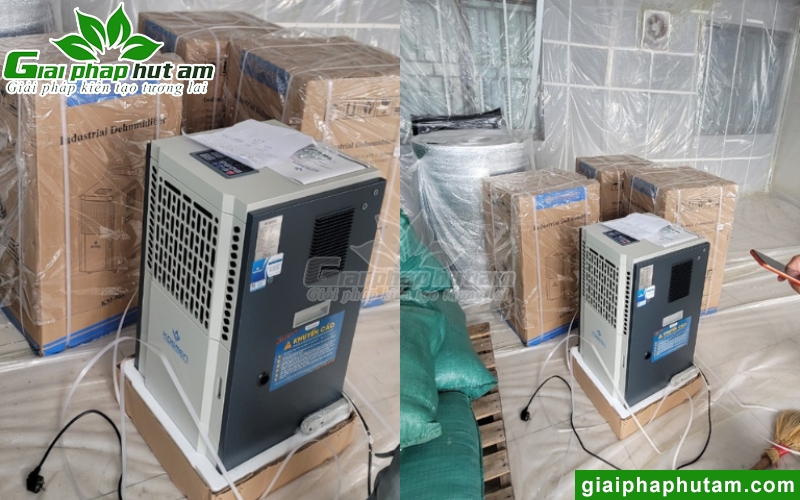hình ảnh lắp máy hút ẩm bảo quản sơn tại kcc bắc ninh 3