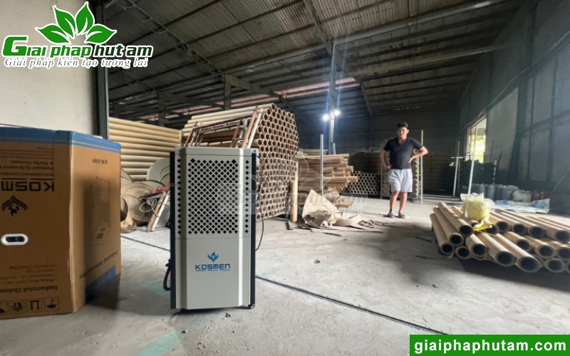 hình ảnh lắp máy hút ẩm bảo quản ống giấy tại củ chi 1