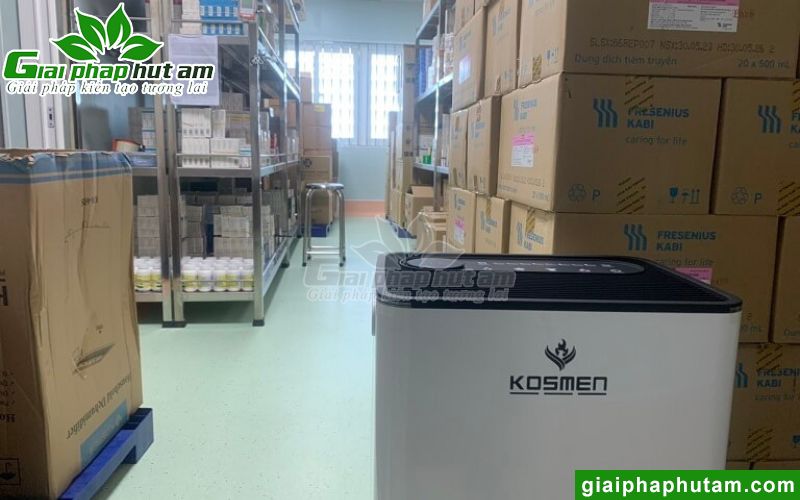 Hình ảnh lắp đặt máy hút ẩm Kosmen KM-60S tại Bệnh viện Nhi đồng 1