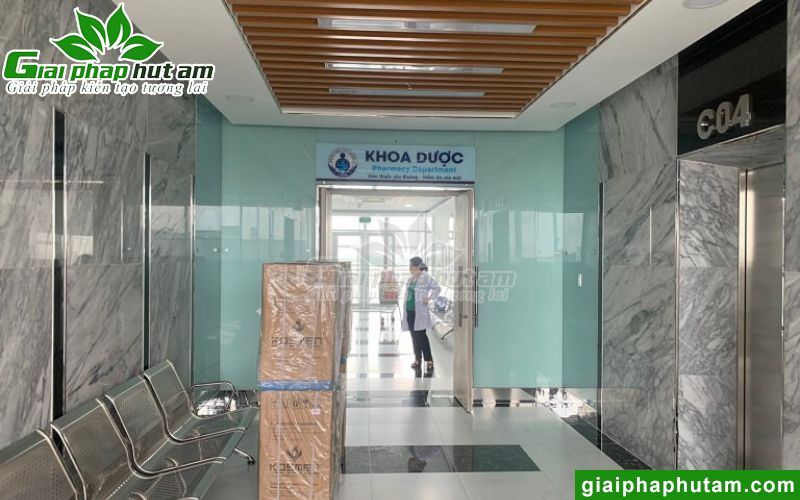 Hình ảnh lắp đặt máy hút ẩm Kosmen KM-60S tại Bệnh viện Nhi đồng 1