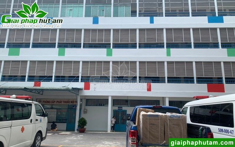 việc sử dụng máy hút ẩm đã giúp bệnh viện đối phó được những biến động của độ ẩm mà thời tiết mang lại