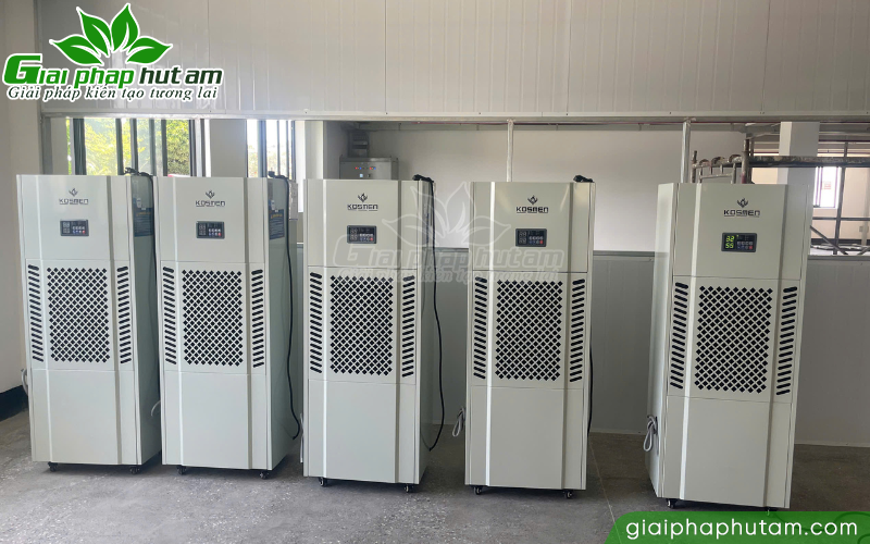 lắp đặt máy hút ẩm công nghiệp Kosmen KM-180S
