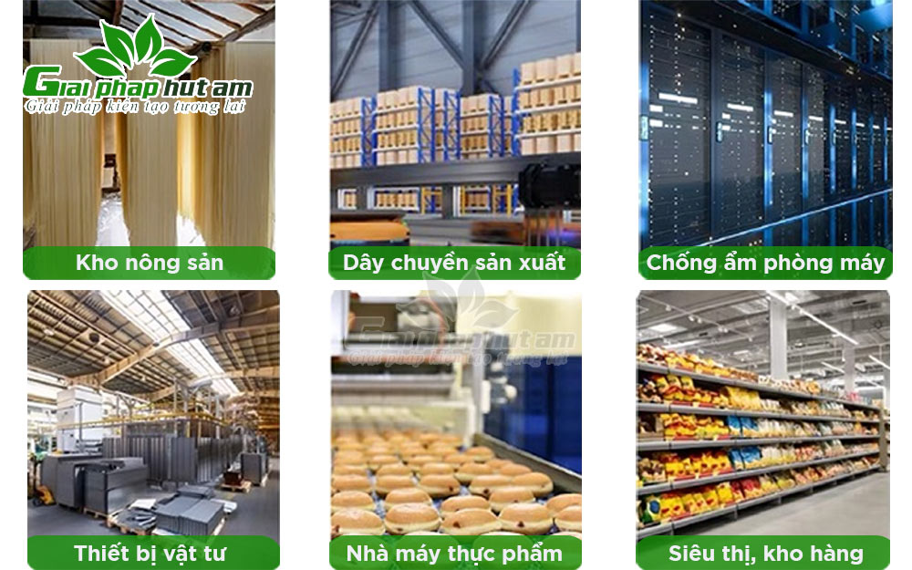 ứng dụng Máy hút ẩm công nghiệp Fujihaia DH70B trong nhiều lĩnh vực khác nhau