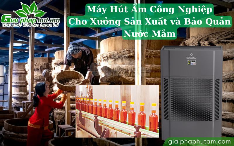 máy hút ẩm công nghiệp cho xưởng sản xuất bảo quản nước mắm
