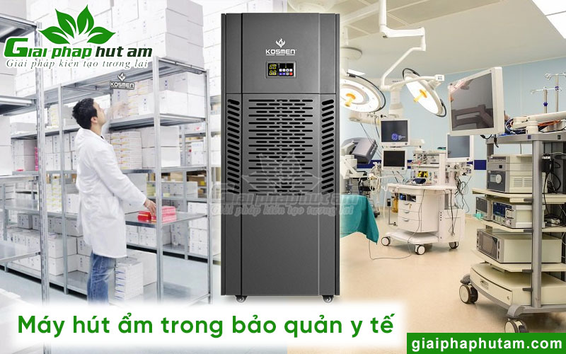 Dùng máy hút ẩm bảo quản thuốc, thiết bị y tế