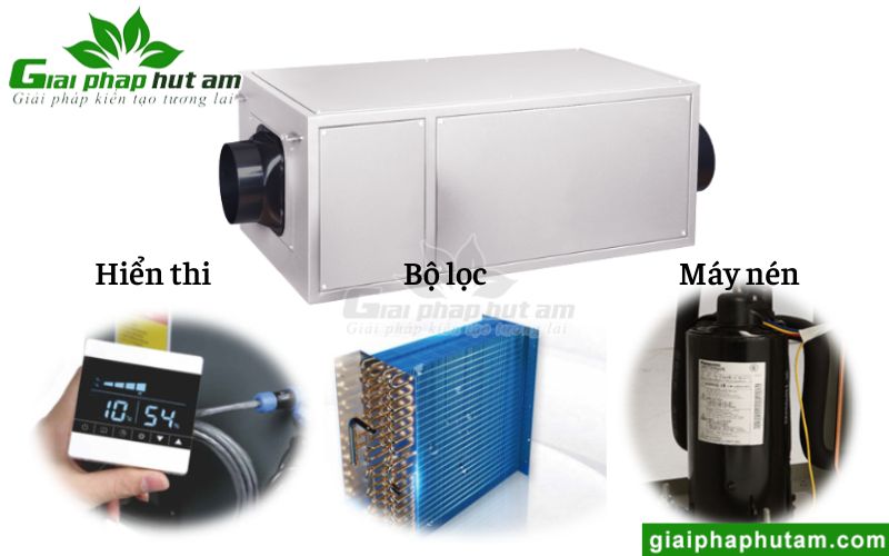 Cấu tạo của máy hút ẩm Kosmen KM-26E