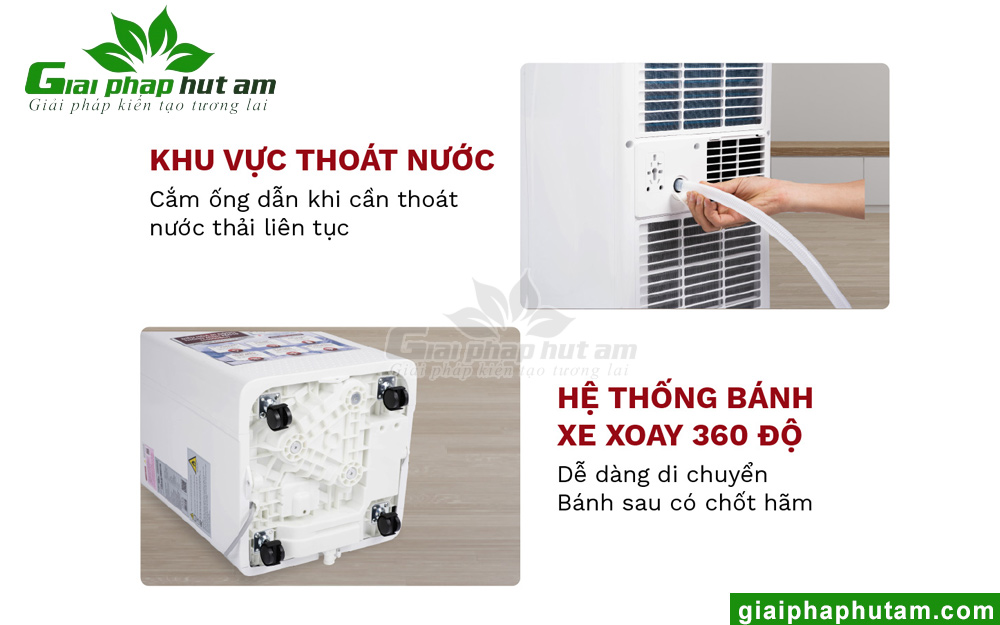 Máy lạnh di động Fujihome PAC10 với thiết kế thông minh