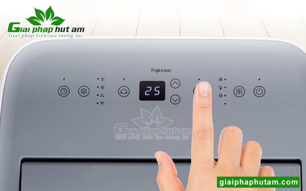 Bảng điều khiển trực quan của máy lạnh di động Fujihome PAC12