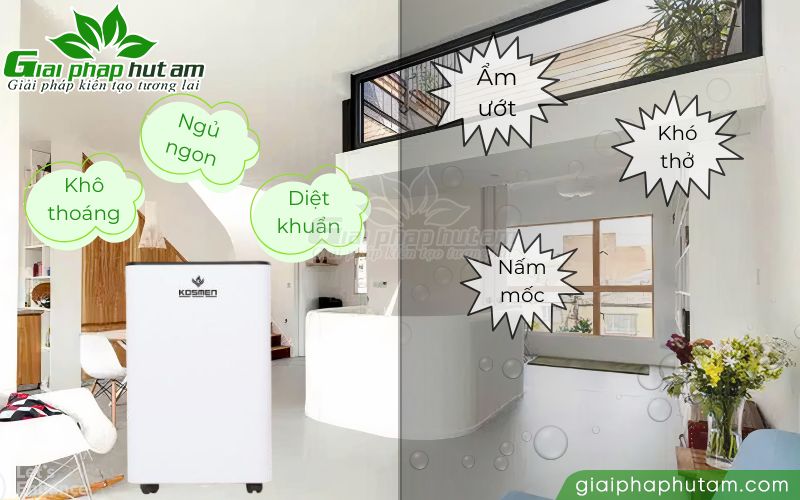Ưu điểm của máy hút ẩm Kosmen KM-60S