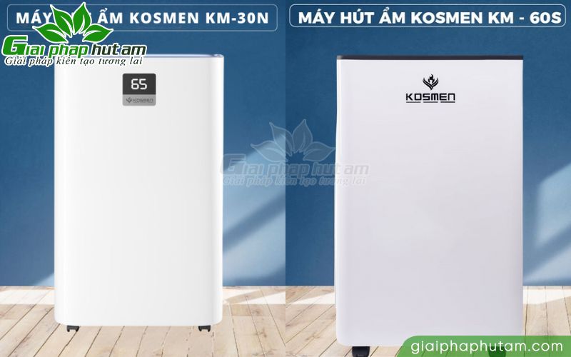 máy hút ẩm Kosmen KM-30N và máy hút ẩm Kosmen KM-60S