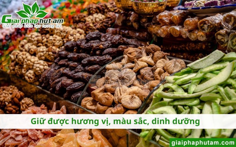 Độ ẩm của sản phẩm sấy phù hợp giúp sản phẩm chất lượng hơn