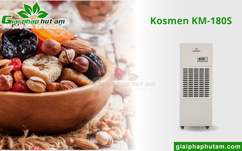 máy hút ẩm osmen KM-180S duy trì Độ ẩm của sản phẩm sấy