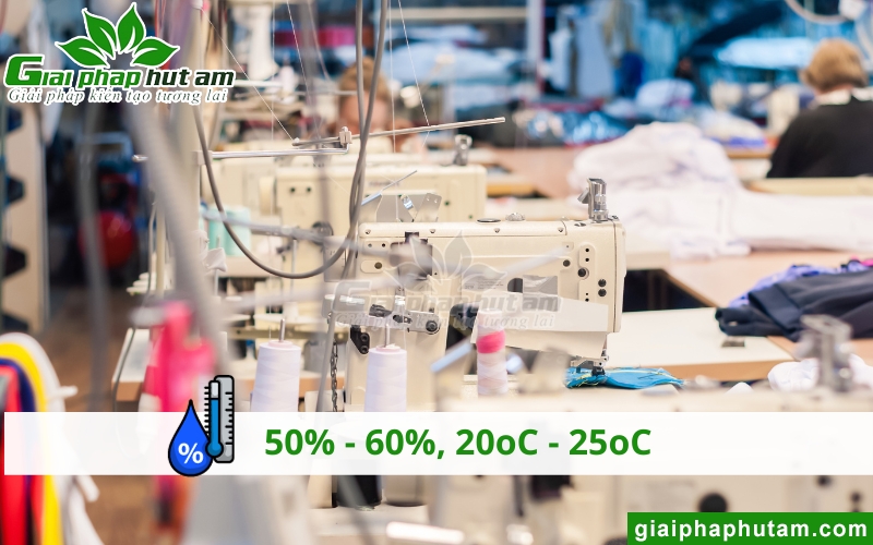 Độ ẩm trong may mặc là 50 60%