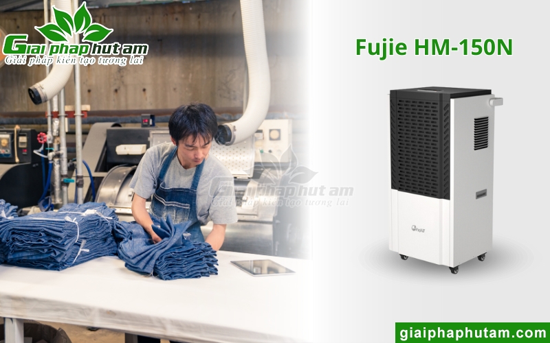 Máy hút ẩm Fujie HM-150N xử lý Độ ẩm trong may mặc