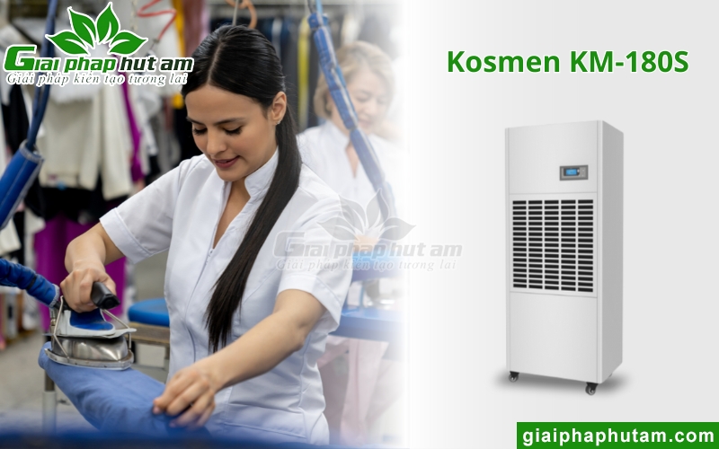 Máy sấy hút ẩm Kosmen KM-180S xử lý Độ ẩm trong may mặc