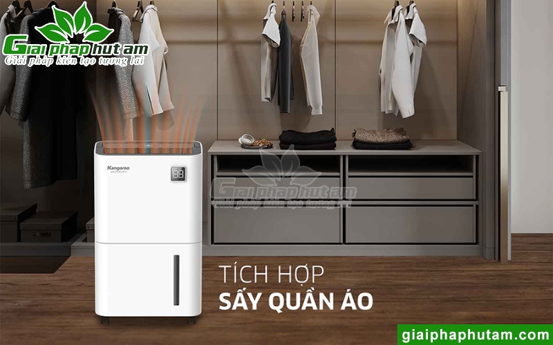 Máy hút ẩm Kangaroo có tốt không với tính năng sấy quần áo