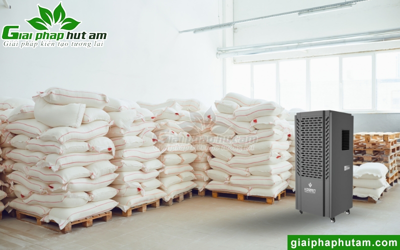 dùng máy hút ẩm cho nhà kho để bảo quản hàng hóa