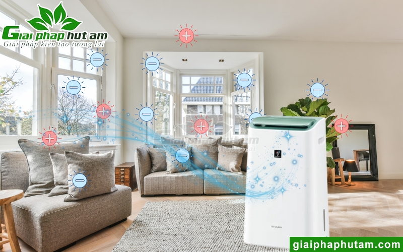 Plasmacluster Ion được sử dụng trên máy hút ẩm