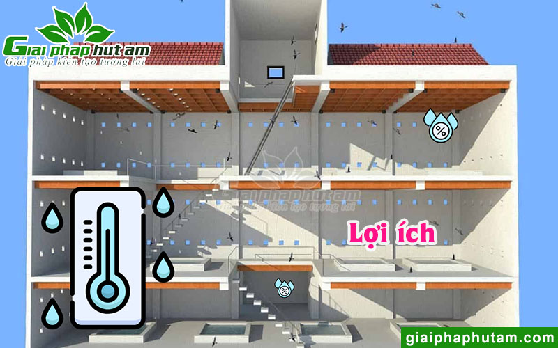 Lợi ích khi cân bằng độ ẩm cho nhà yến