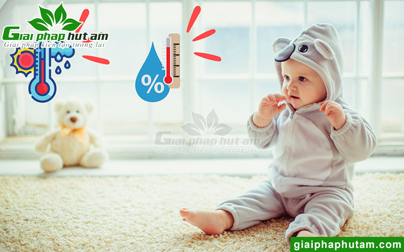 Lưu ý về nhiệt độ và độ ẩm phòng trẻ sơ sinh